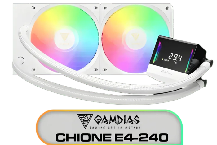 Gamdias Chione E4-240 Liquid Cooling System - White Edition