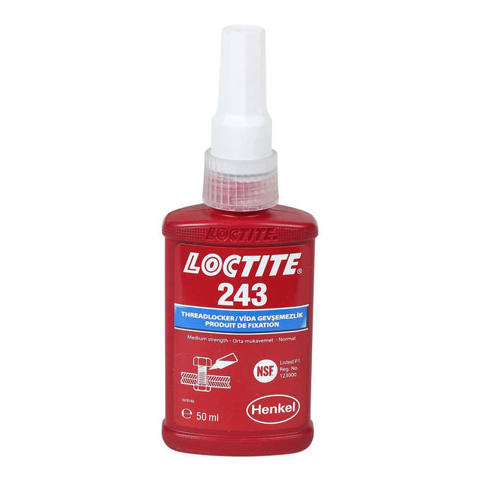 LOCTITE® 243 Blue Medium Strength Threadlocker - 50ml