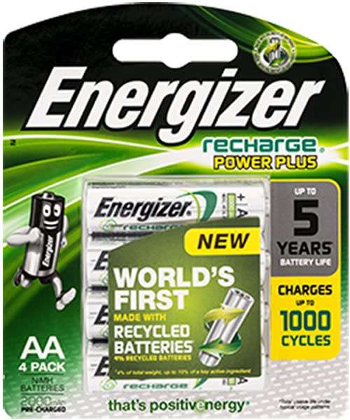 Energizer recharge power plus (4 pack)
