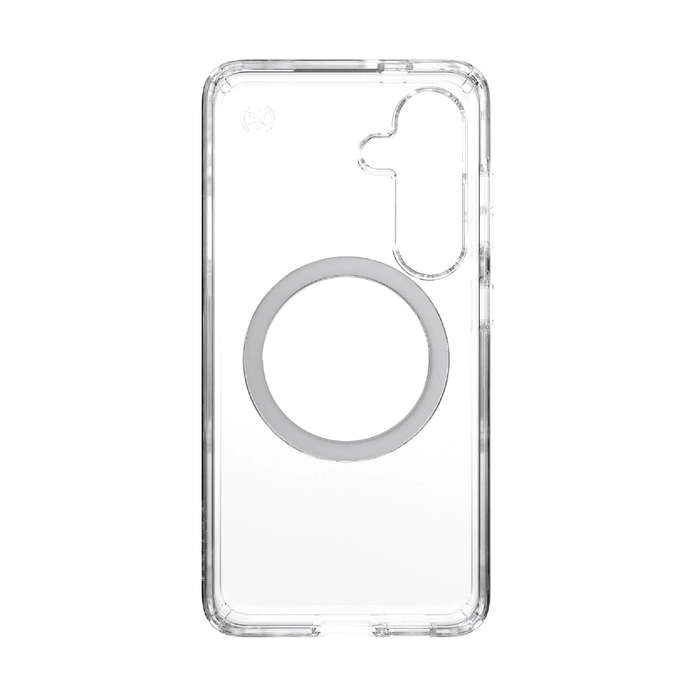 Speck Presidio Perfect Clear Magnet Case for Samsung Galaxy S25  Clear & Chrome