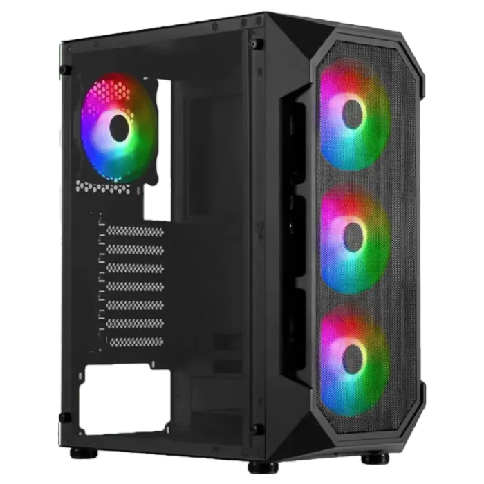 Mid-Tower PC Case with 4 ARGB Fans  AURA GC1 Elite