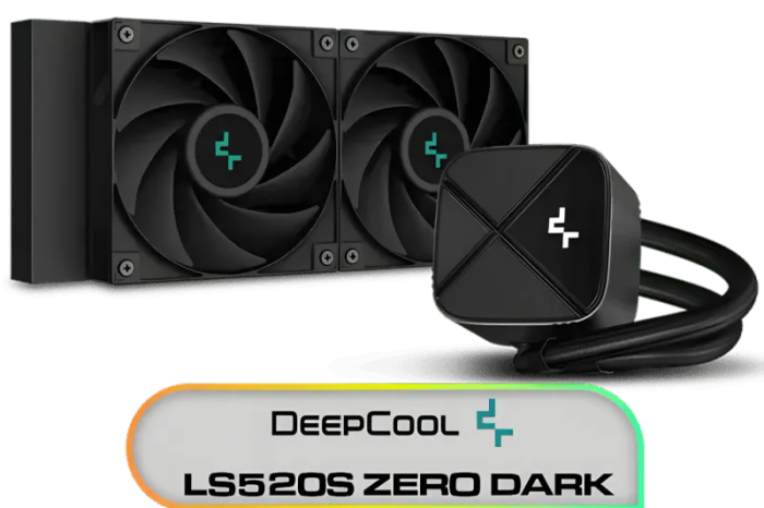 DeepCool LS520S Zero Dark High-Performance Liquid CPU Cooler