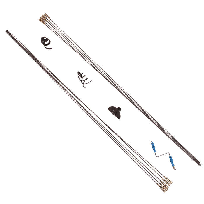 MAC AFRIC DRAINMAN SA Plumbers Drain Rod Set (6 MM) with Rubber Plunger