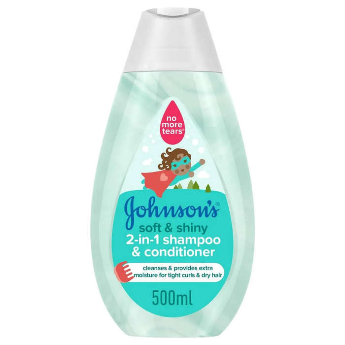 Johnson's Kids Soft And Shiny 2 In 1 Shampoo And Conditioner 500ml
