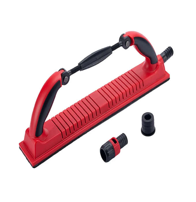 SUNNYPADS Hand Sanding Block, Grip, Red, Flexible Grip, 70mmx400mm