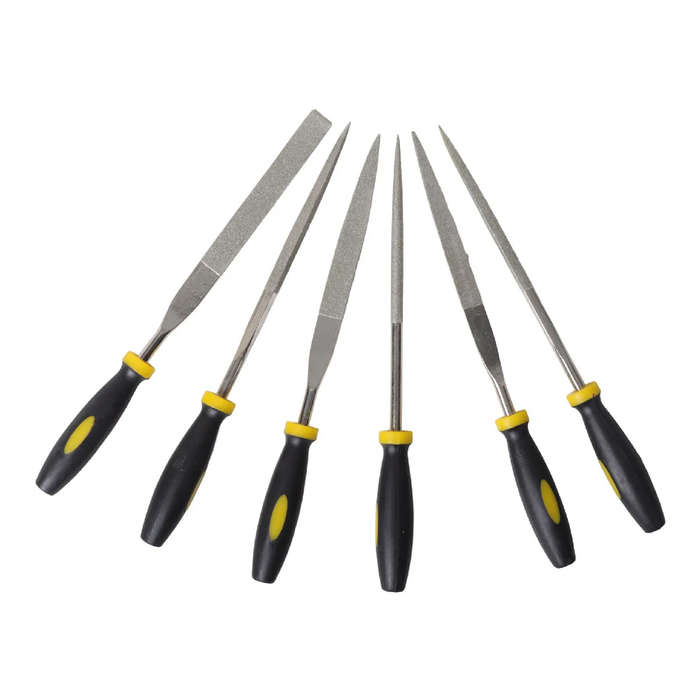 6PCE DIAMOND NEEDLE FILE SET WITH PLASTIC HANDLE