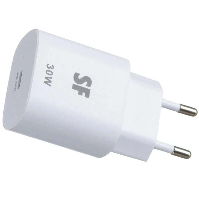 Supa Fly Ultra-Fast 30W PD Type C Wall Charger - White