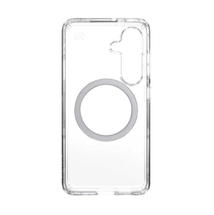 Speck Presidio Perfect Clear Magnet Case for Samsung Galaxy S25+  Clear & Chrome