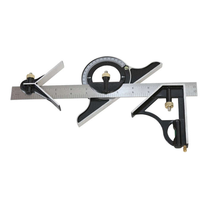 300 MM Combination Square with Protractor