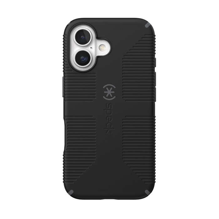 Speck Candyshell Grip MagSafe Case  Apple iPhone 16  Black & Slate Grey
