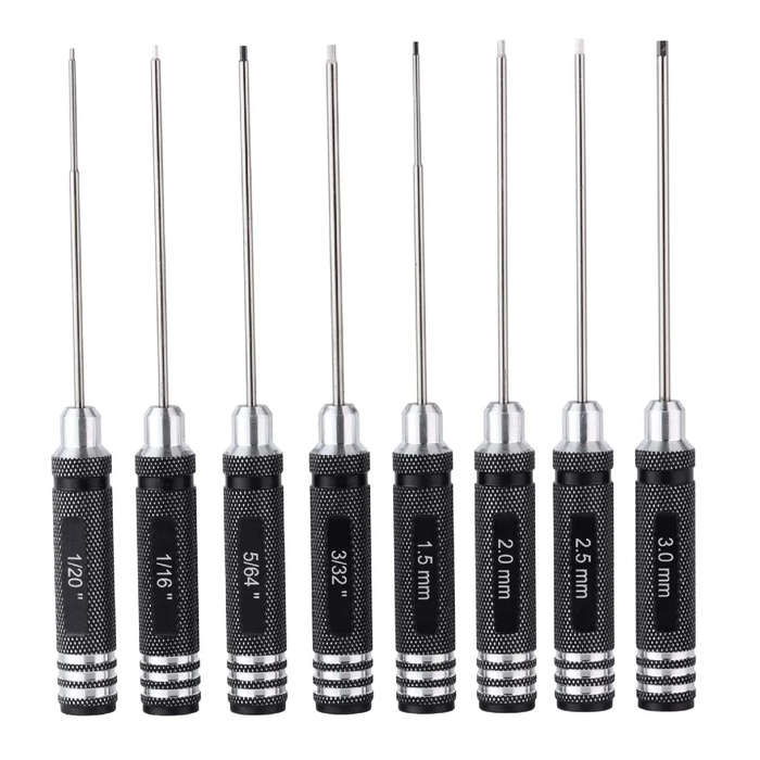 MAC AFRIC 8PCS Metric/Imperial Allen Hex Driver Set