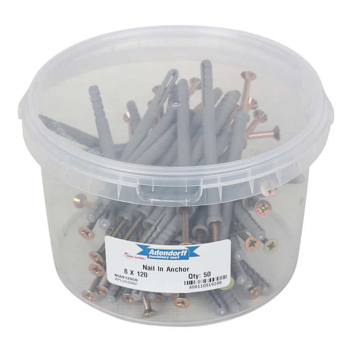 MAC AFRIC Nail In Anchor 8 x 120 MM (50 pack)