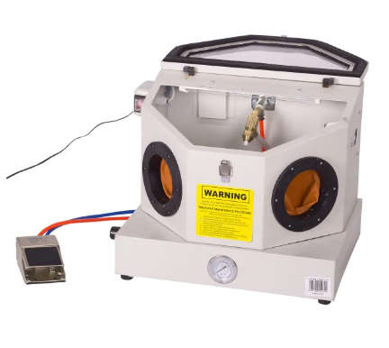 MAC AFRIC Mini Sandblaster Cabinet with foot pedal