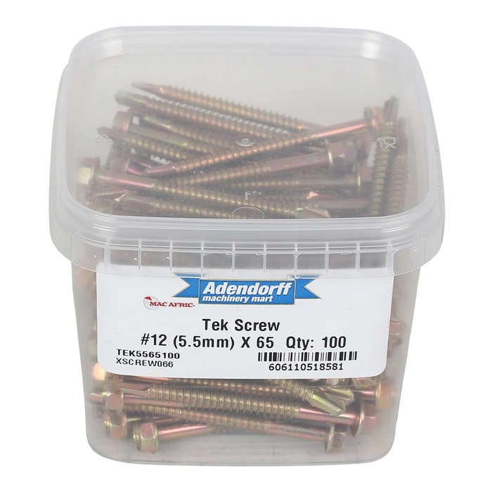 Tek Screw #12 5.5MM x 65 MM