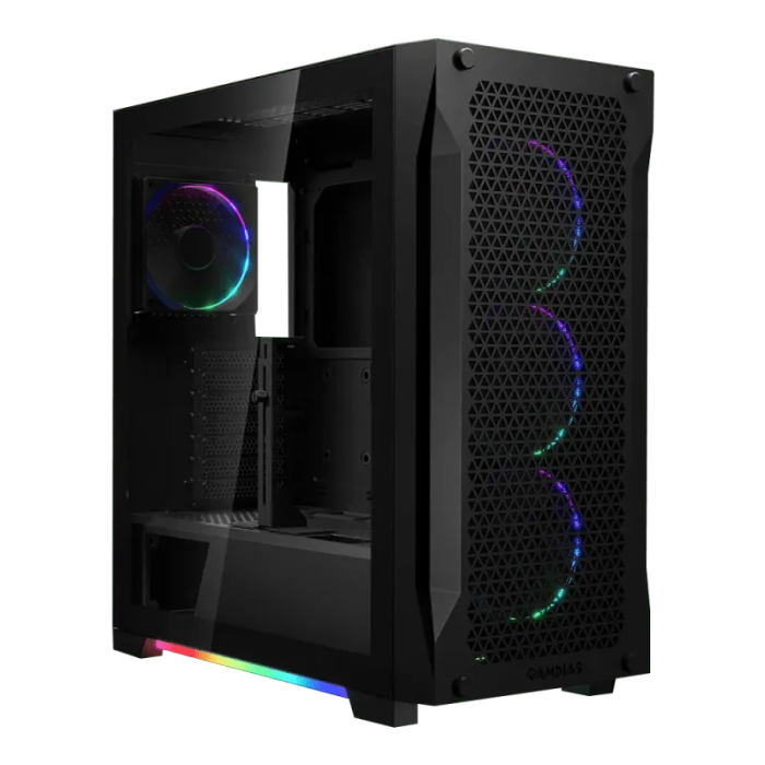Gamdias ATHENA P1 Gaming Case - Stylish Black