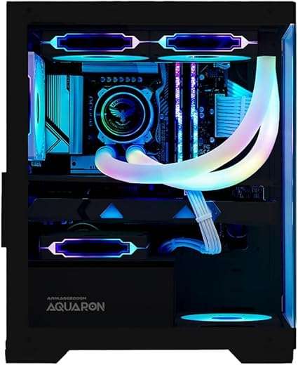 Armaggeddon Aquaron Advanced MicroATX Gaming Case - Black