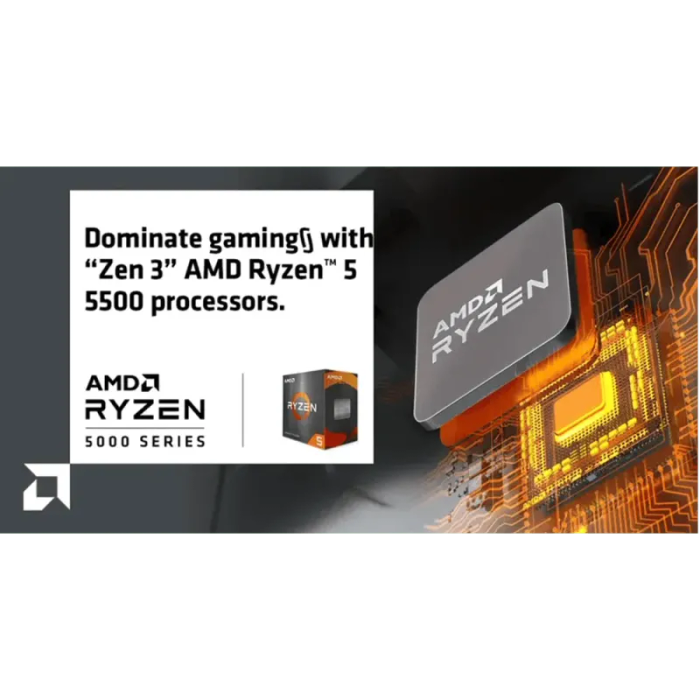 AMD Ryzen 5 5500 (6-core/12-threads) Gaming Processor  AM4 Socket