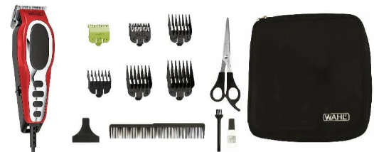 Wahl Close Cut Pro Men's Hair Clipper 11 Piece - Red