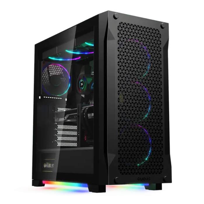 Gamdias ATHENA P1 Gaming Case - Stylish Black