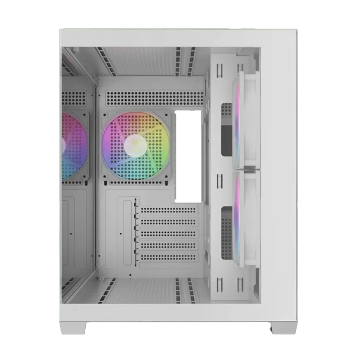 Gamdias AURA GC10M White Gaming Case - Stylish and Functional