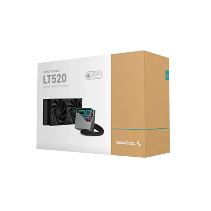 DeepCool LT520 High-Performance Liquid CPU Cooler - Sleek Black Design
