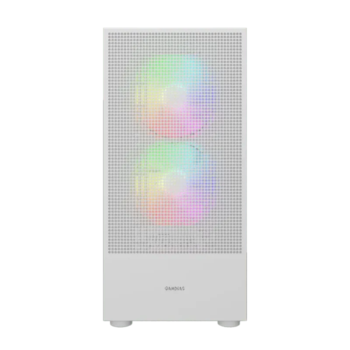 Gamdias TALOS M3 MESH White Gaming Case - Superior Cooling & Aesthetics