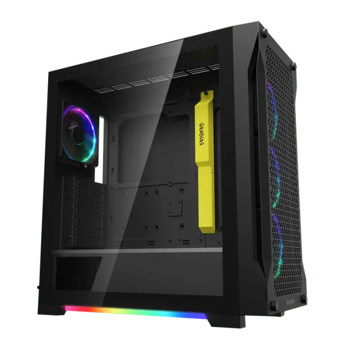 Gamdias ATHENA P1 Gaming Case - Stylish Black