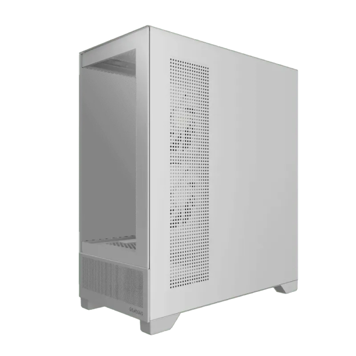 Gamdias Atlas M1 Tempered Glass Gaming Case - Elegant White Design
