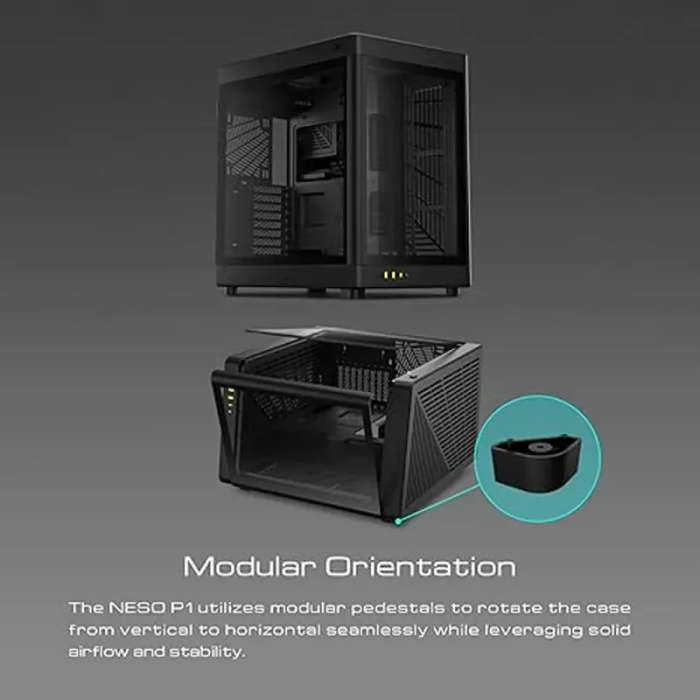 Gamdias Neso P1 Black Gaming Case - Stylish and Versatile