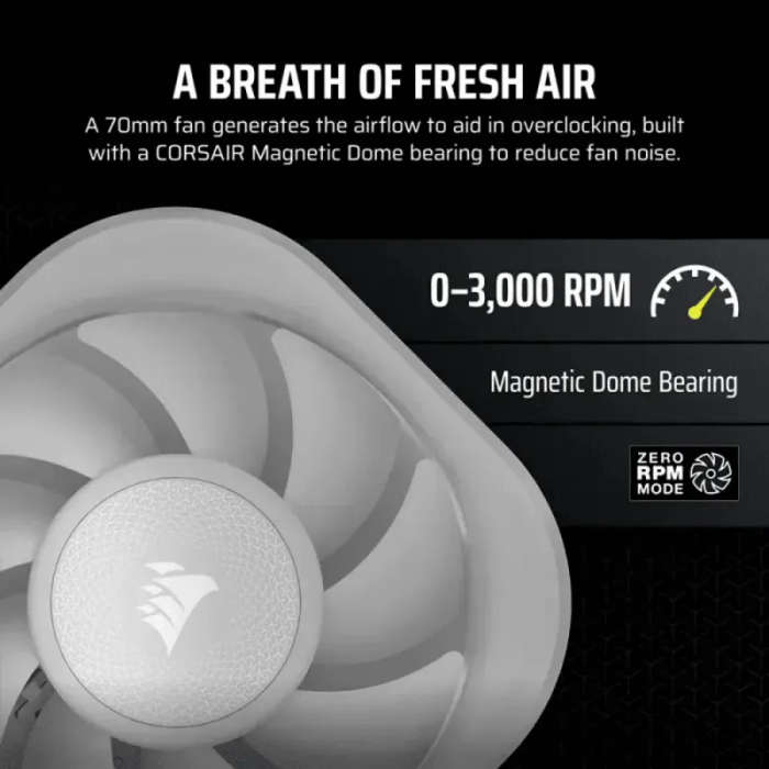 Corsair iCUE LINK CapSwap Module  VRM Fan  White