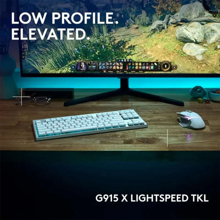 Logitech G915 X TKL Tenkeyless Lightspeed Wireless RGB Mechanical Gaming Keyboard