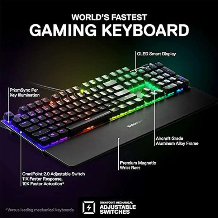 SteelSeries Apex Pro RGB Mechanical Gaming Keyboard