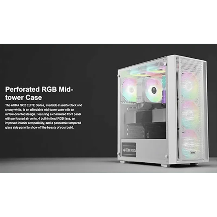 GAMDIAS Aura GC2 Elite White Gaming Case