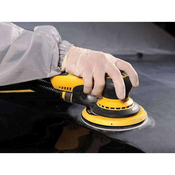 Gold Sanding Discs 150 mm  Grip, 6+1 Holes, 320 Grit (5 Pack)