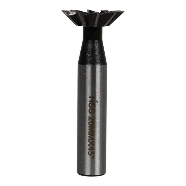 HSS 45Â° Dovetail Milling Cutter - 25 x 12 mm