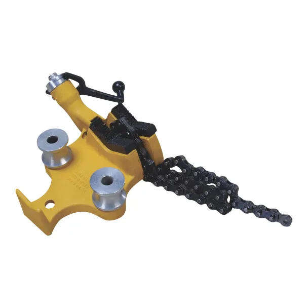 Heavy-Duty Chain Pipe Vice with Cast Iron Base & Tubing Bender