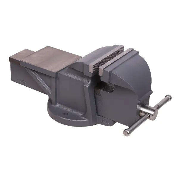 150 mm Heavy-Duty Fixed Bench Vice with Anvil  Cast Iron Body