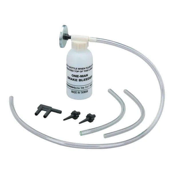 One Man Brake Bleeder Kit  Self-Bleeding System with Magnetic Bottle Support