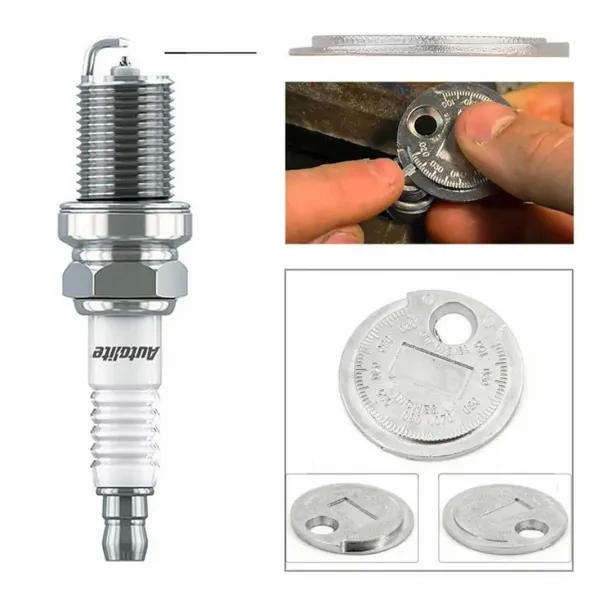 Spark Plug Gap Adjustment Tool  Compact Precision Gauge (0.502.5 mm)