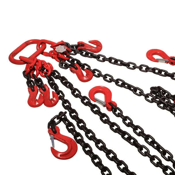 11.2 Ton Adjustable G80 Chain Sling  13mm x 6m Alloy Steel