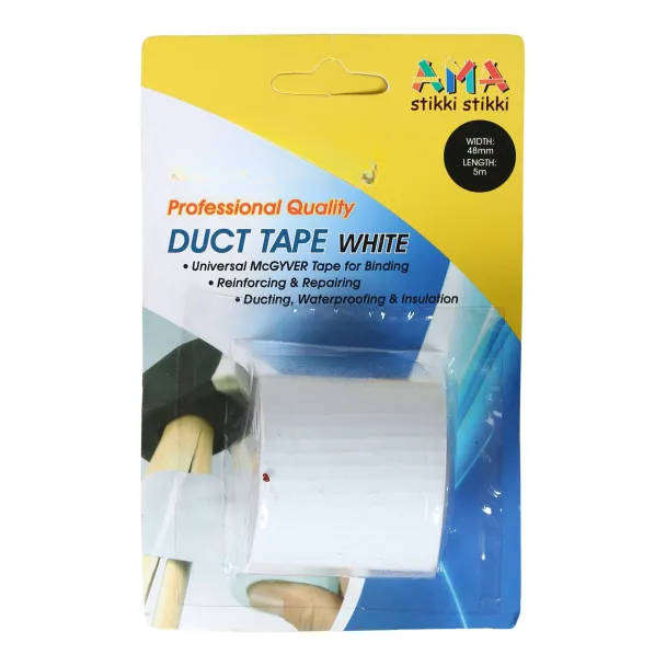 White Duct Tape 48 mm x 5 m  Heavy-Duty