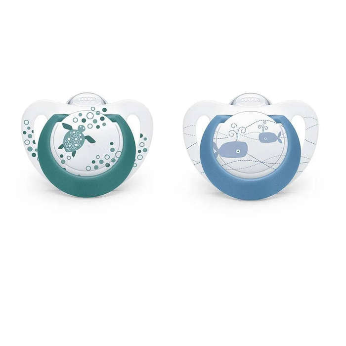 Soother Silicone Genius Boy 2 Pack