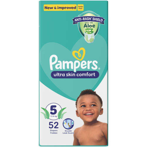 Baby Dry Nappies Jumbo Pack Size 5 52's