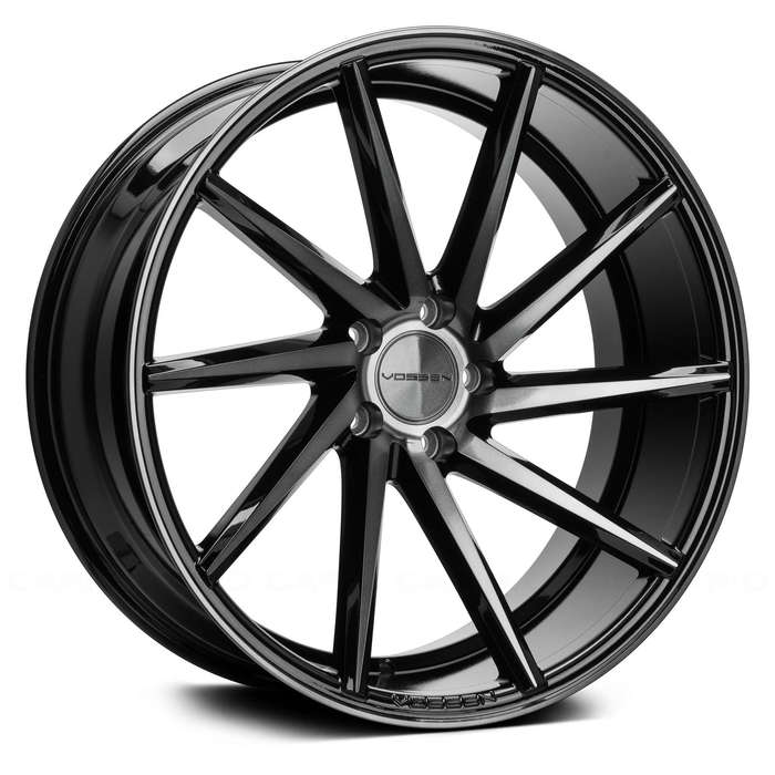 Vossen 19" Gloss Black Rims with Tires 265/30/R19 & 235/30/R19