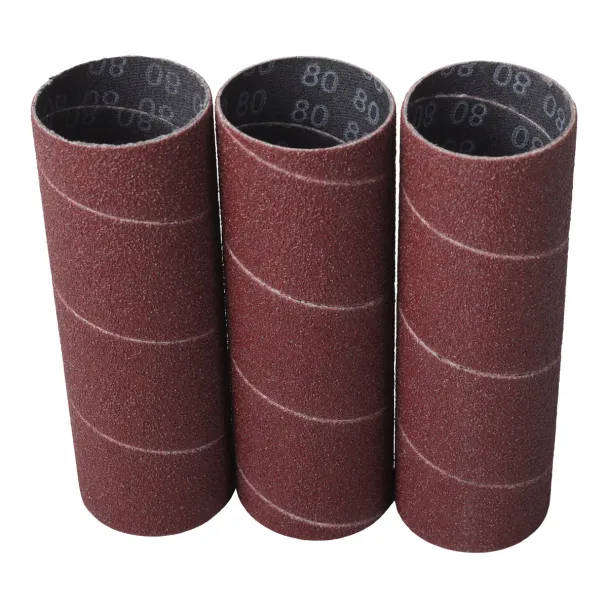 Sanding Sleeve 1 1/2 Inch  80 Grit (3 Piece Set)