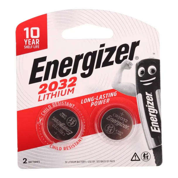 CR2032 3V Lithium Coin Cell Batteries  2-Pack