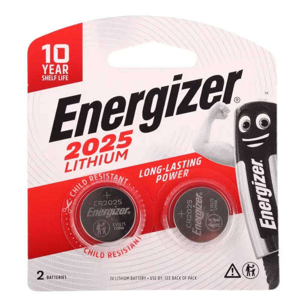 3V Lithium Coin Batteries (CR2025)  2 Pack