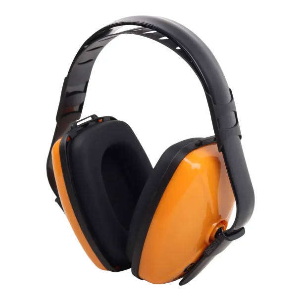 Orange Earmuff with Adjustable Headband