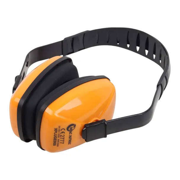 Orange Earmuff with Adjustable Headband