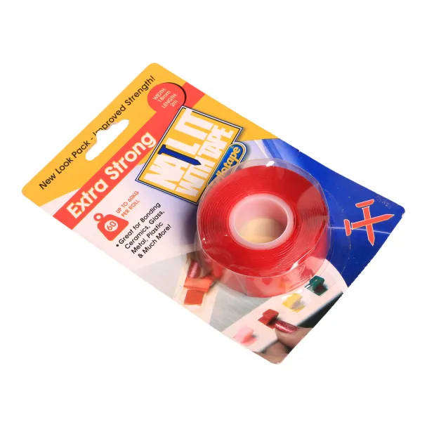 No Nail Tape  2 m × 18 mm (Red)